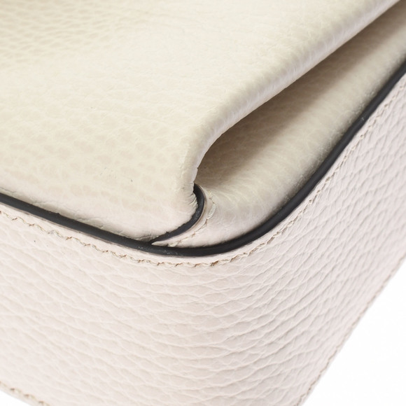 Gucci Interlocking Chain Ivory Gold Hardware Leather Shoulder Bag - Picture 7 of 16